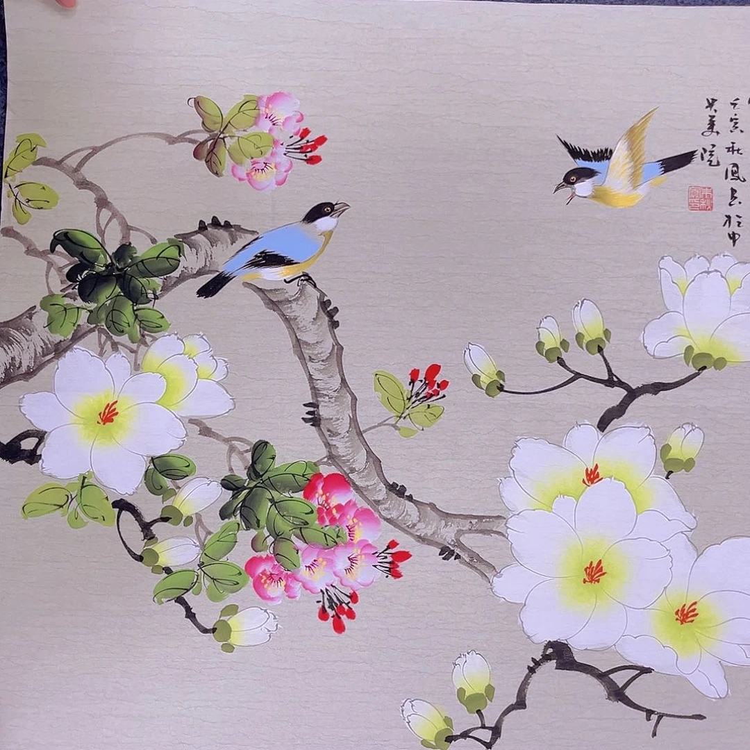 国画宣纸国画纯手绘作品