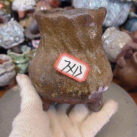 粗陶花盆手工花盆制作