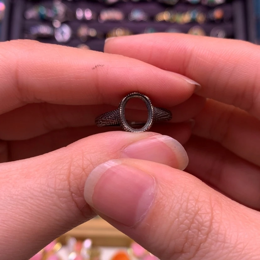 【闪购商品】欧泊戒指款式银S925镶嵌咸**秋