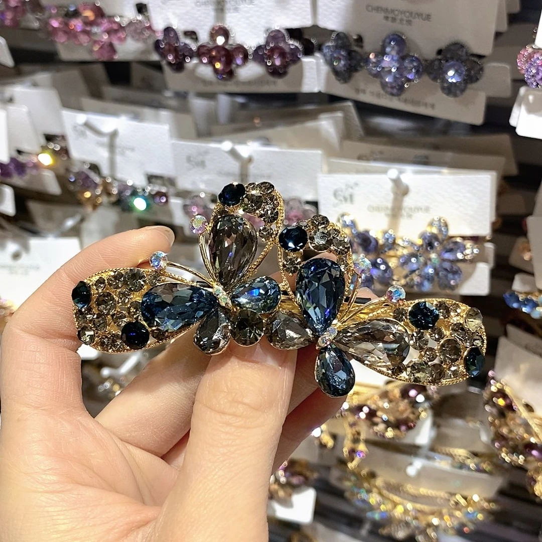 仿水晶合金弹簧夹