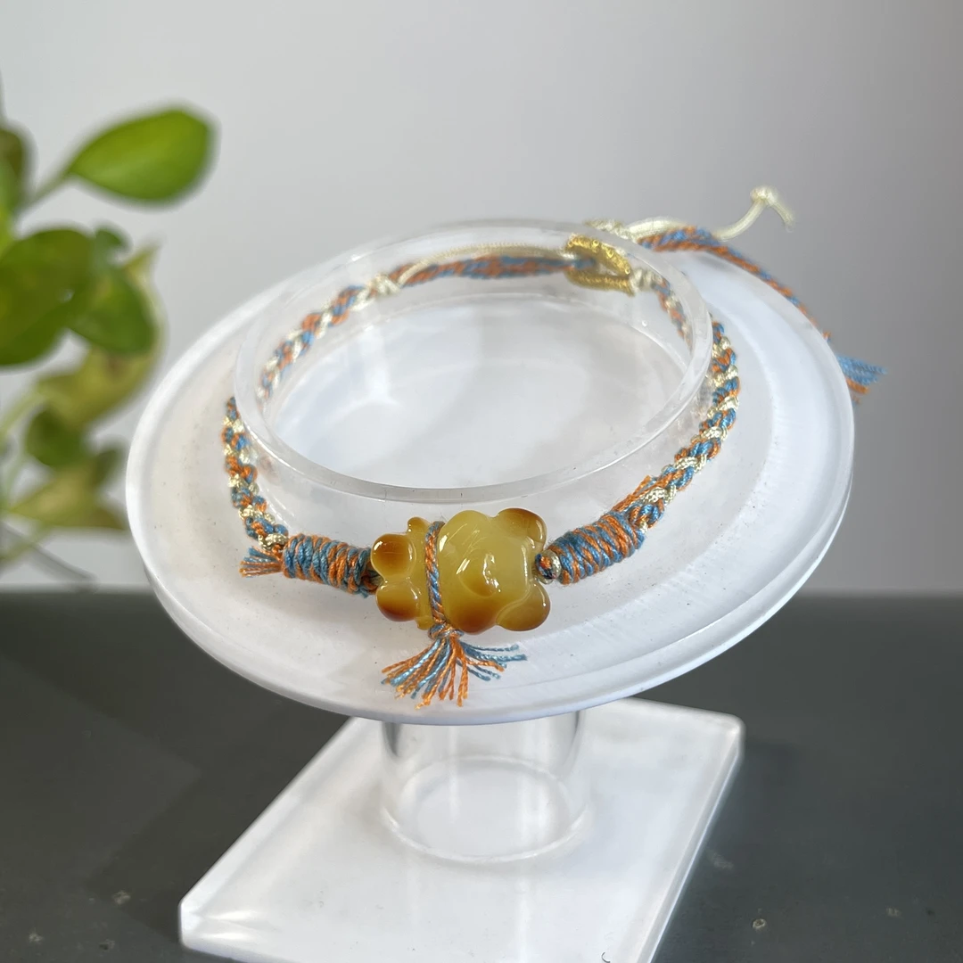 JYW27-211 琥珀-小熊手绳