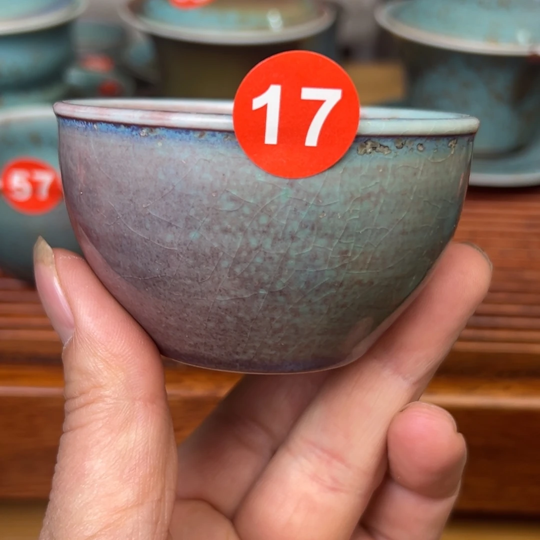 手工制作钧窑茶器