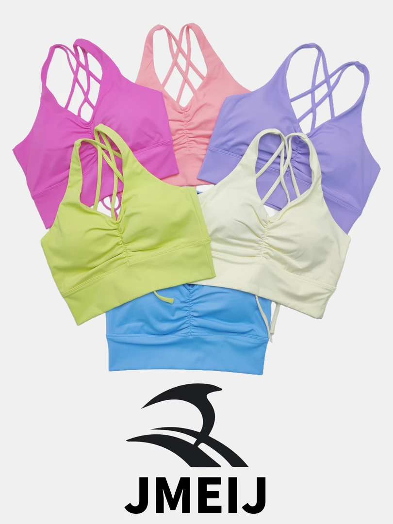 简美健 性感褶皱瑜伽健身运动美背