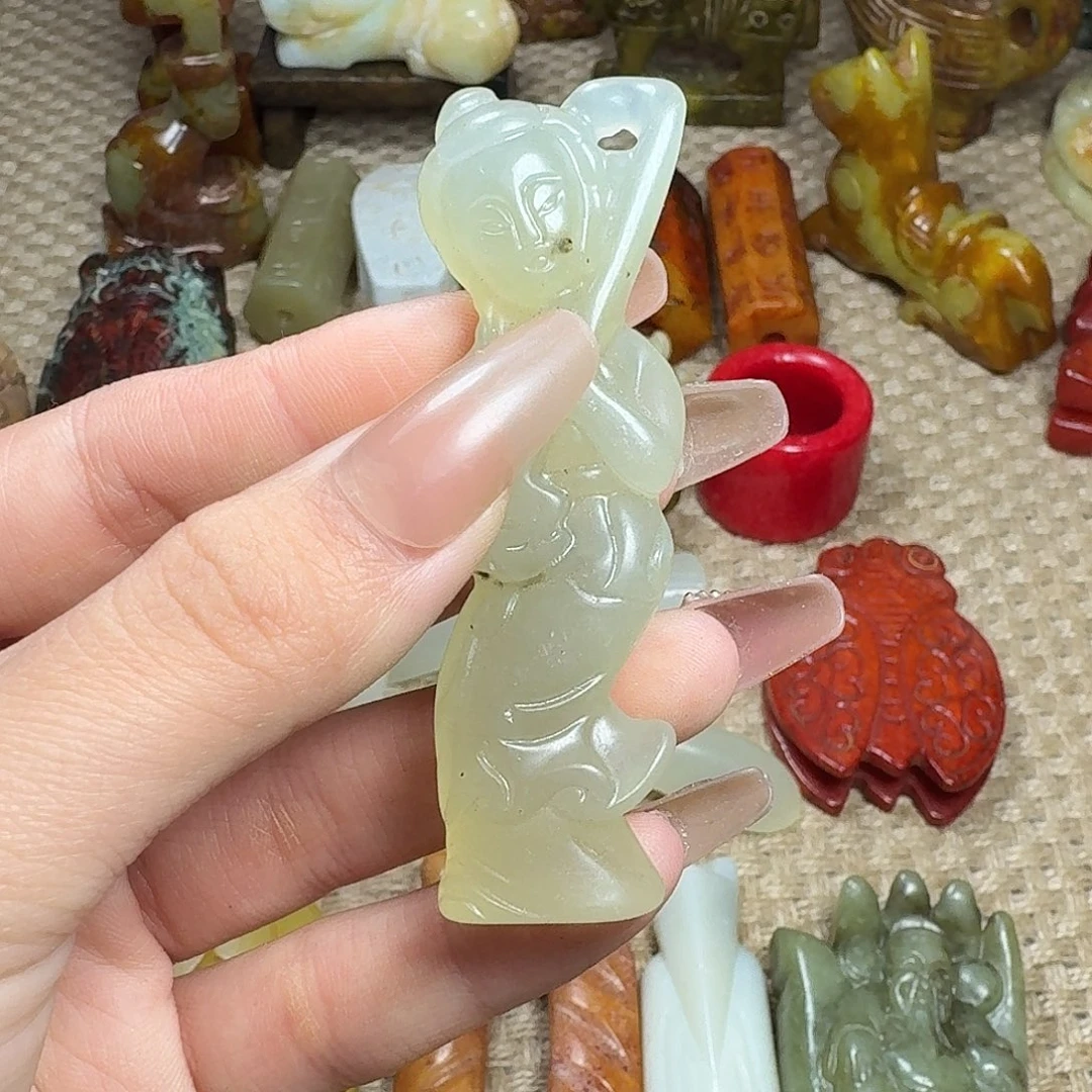 白玉菩提吊坠挂件