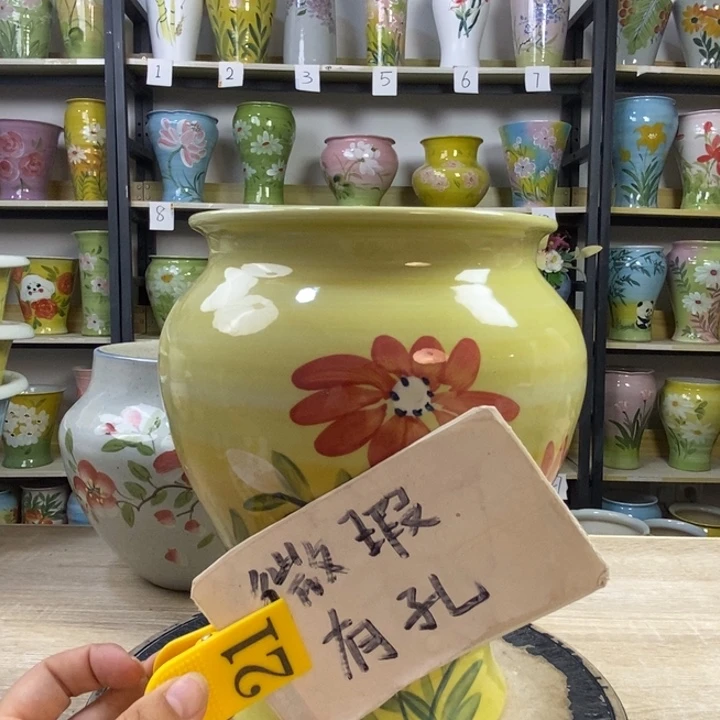 景德镇高温陶瓷花盆