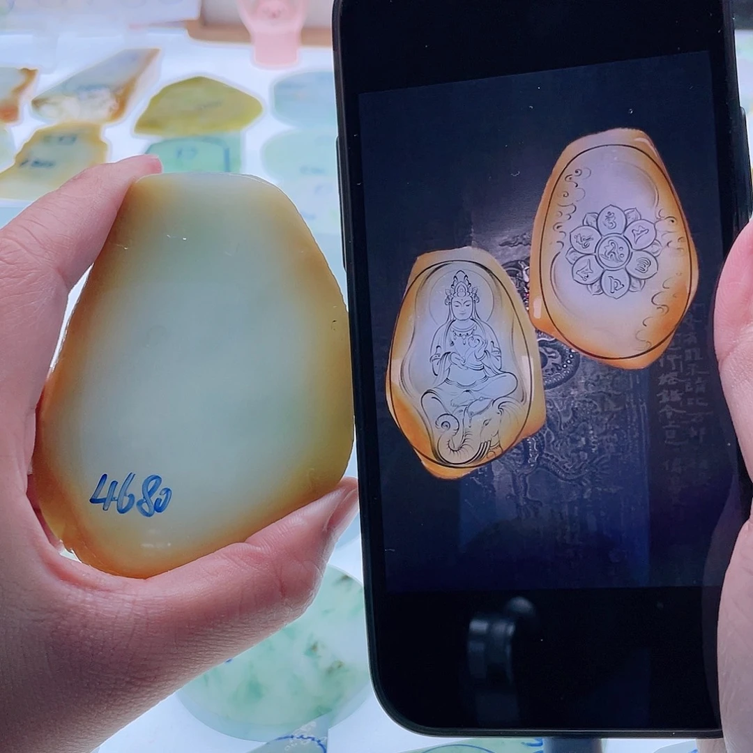 定制翡翠未镶嵌天然翡翠包工