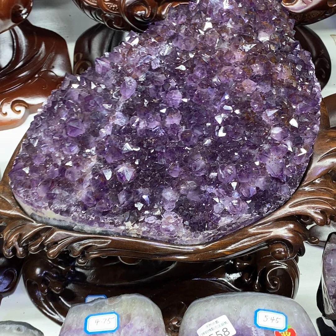 未镶嵌大型摆件（非配饰）紫晶小葛