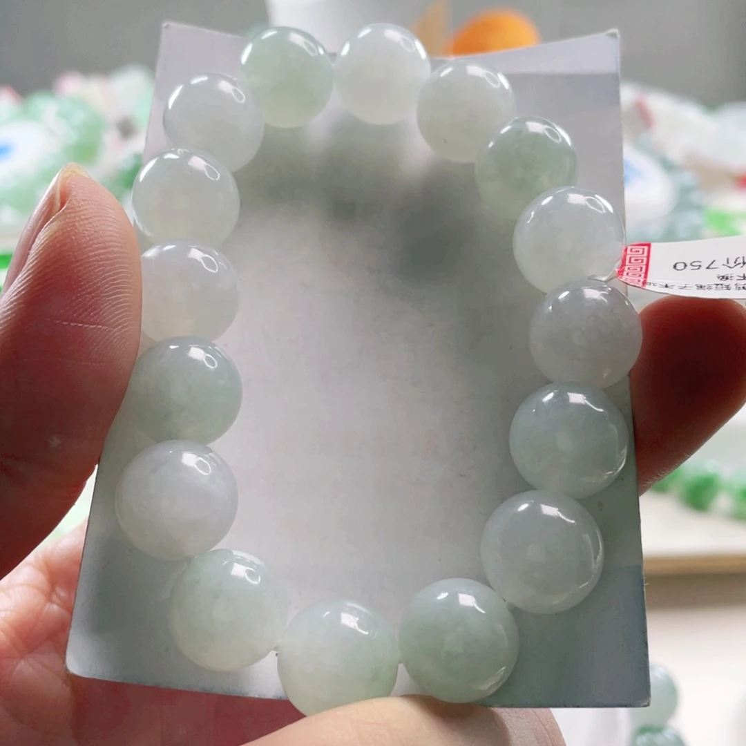 翡翠未镶嵌手链手串12+