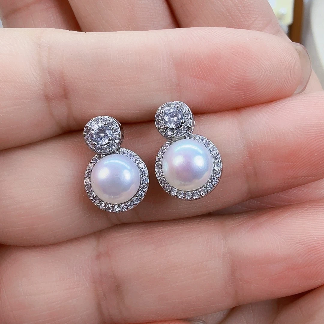 淡水珍珠耳饰未镶嵌