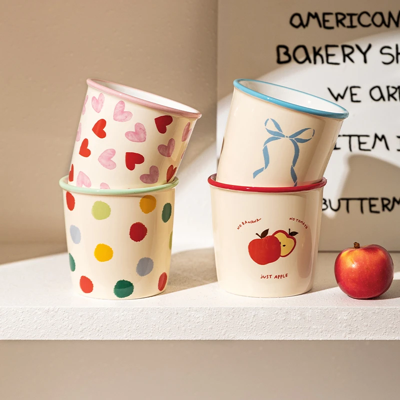 摩登主妇陶瓷咖啡杯2025新款家用喝水杯手握杯马克杯牛奶早餐杯子