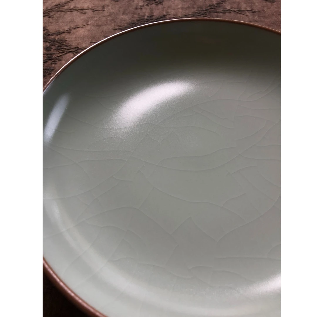 【汝釉素面壶承】景德镇中式茶器 高温手工陶瓷汝釉茶托茶盘壶承YY