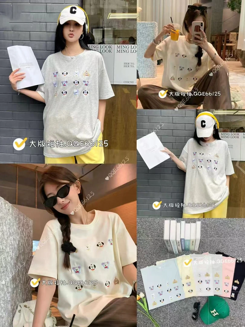 66125   T恤短袖休闲圆领百搭上衣