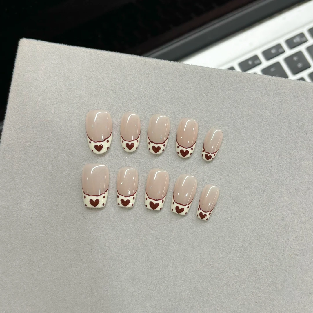 【甜酒】纯手工美甲款式推荐2025爆款美甲手绘穿戴甲高颜值短中长款