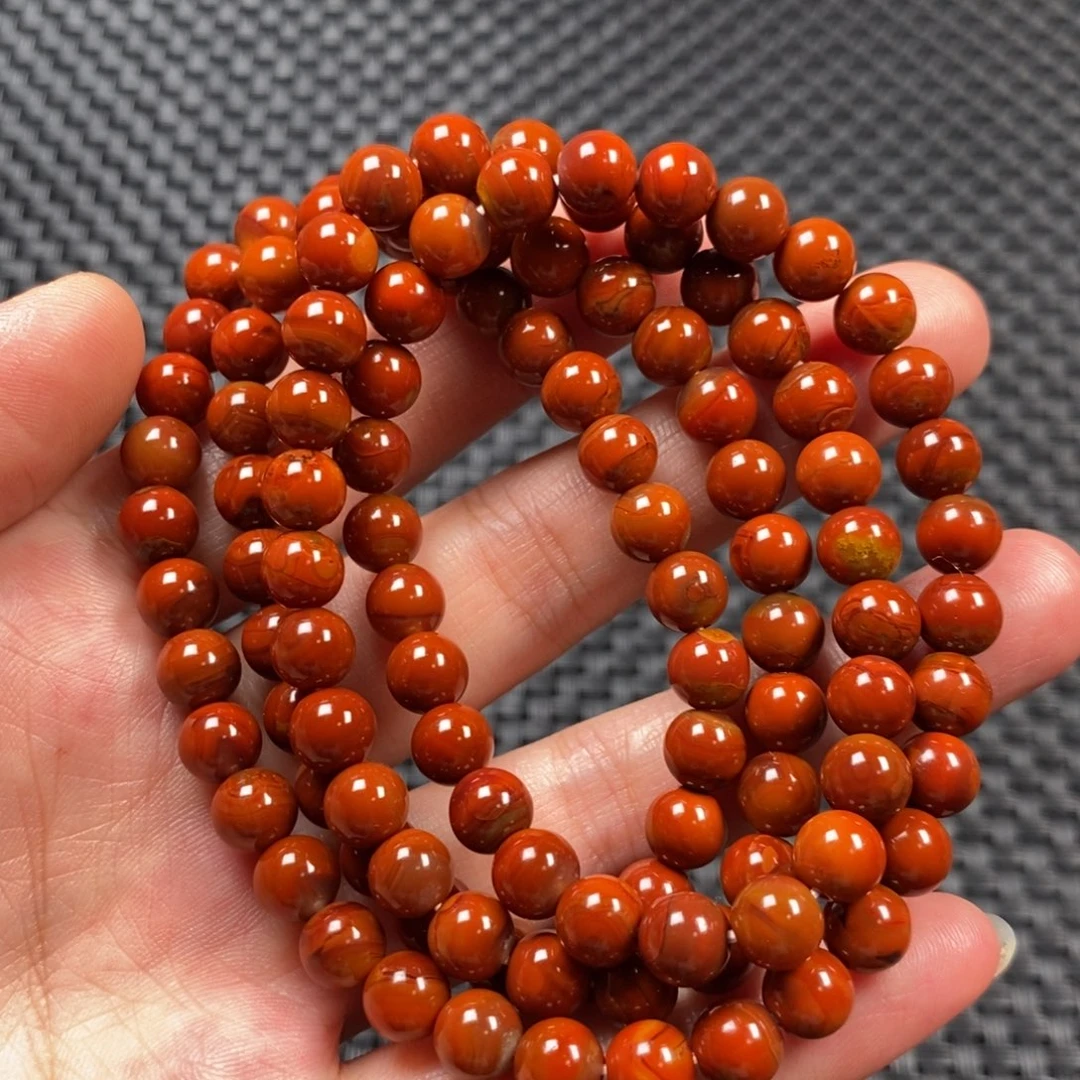 玛瑙/玉髓项链未镶嵌战国红项链