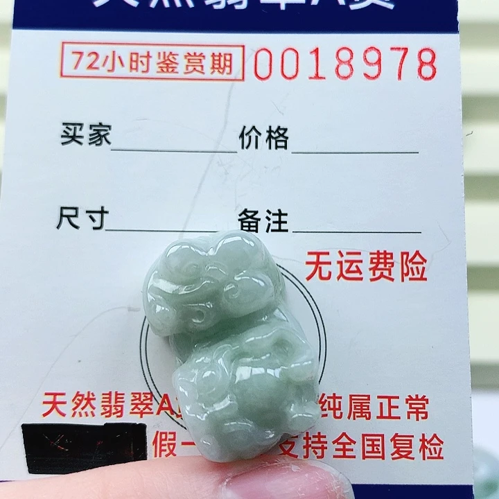 翡翠未镶嵌颈饰吊