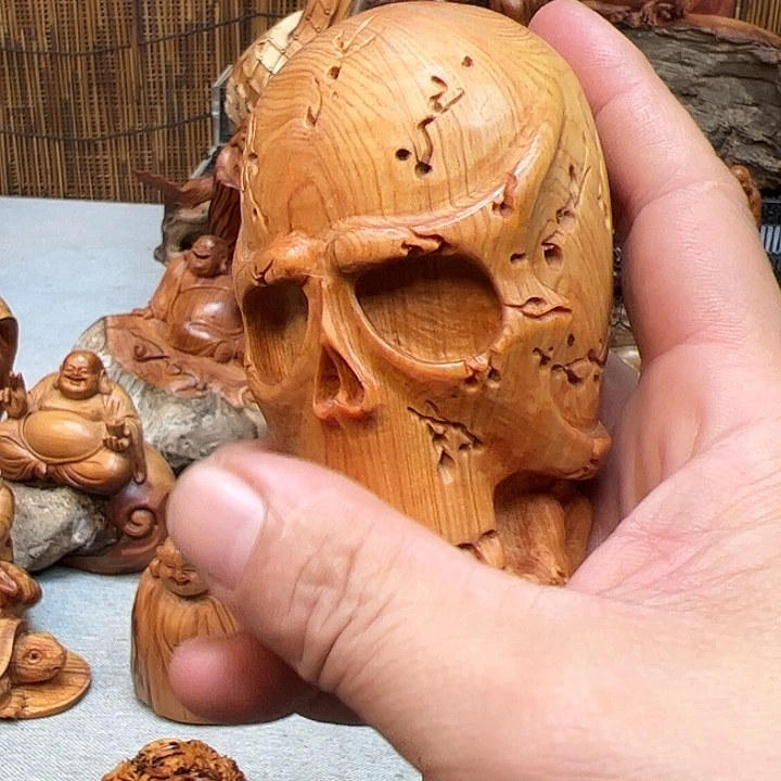 洞***天柏木手把件的设计和制作