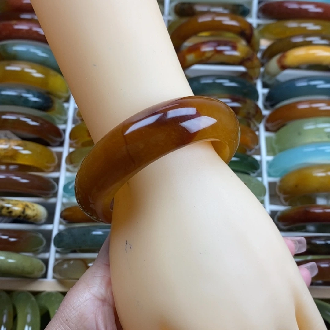 未镶嵌蛇纹石玉手镯54