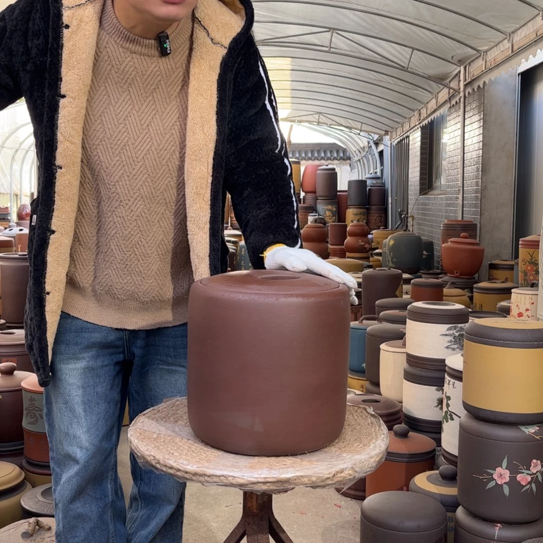 紫砂茶叶罐10-12 饼茶叶罐