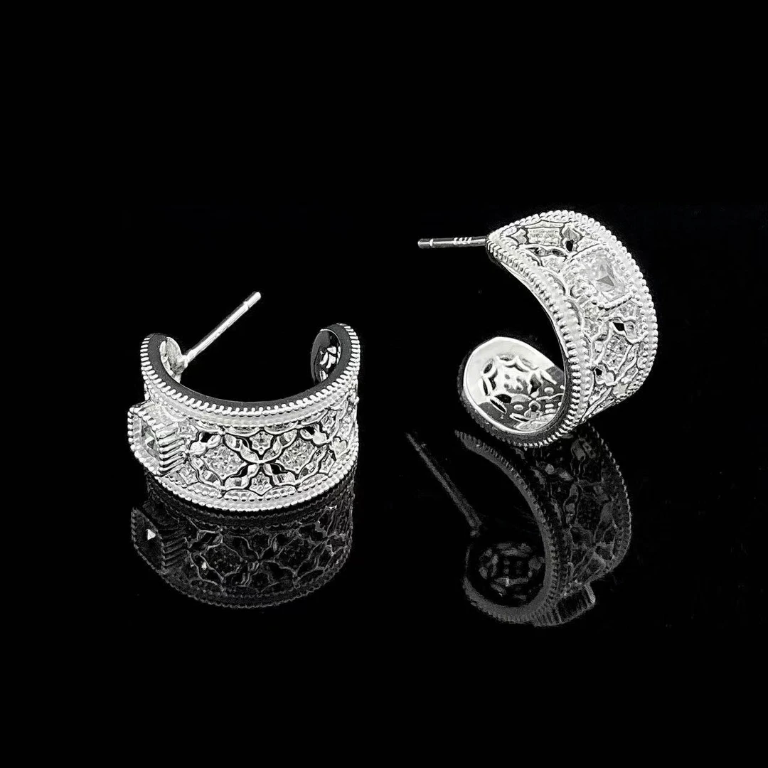 铜合金耳饰 木木（CJ6064）内径14毫米 耳环