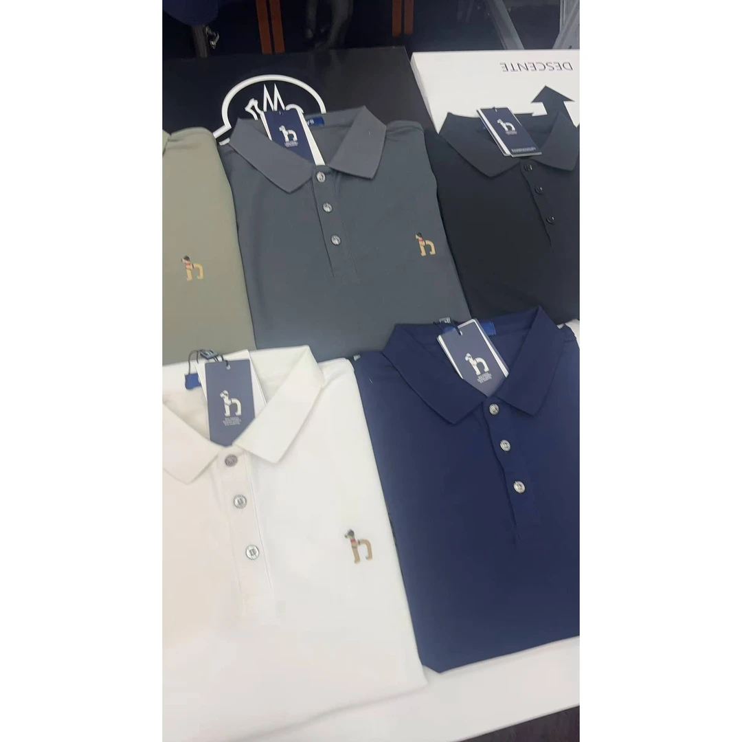 2025时尚高端定制纯色polo衫刺绣夏季纯棉短袖上衣