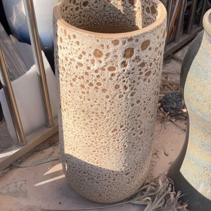 紫砂花盆50×20直口瑕……