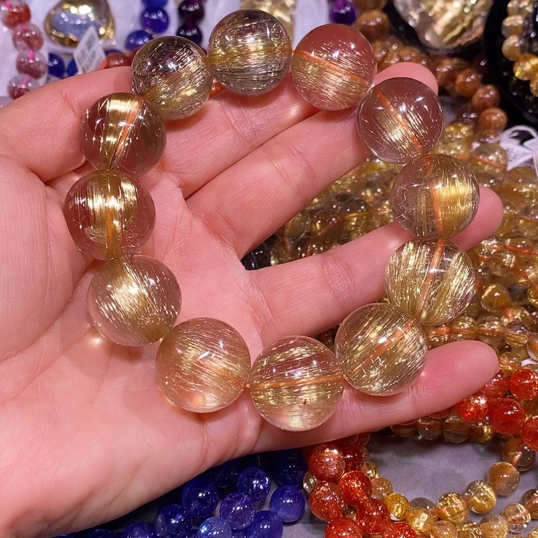 未镶嵌手链水晶金发晶20