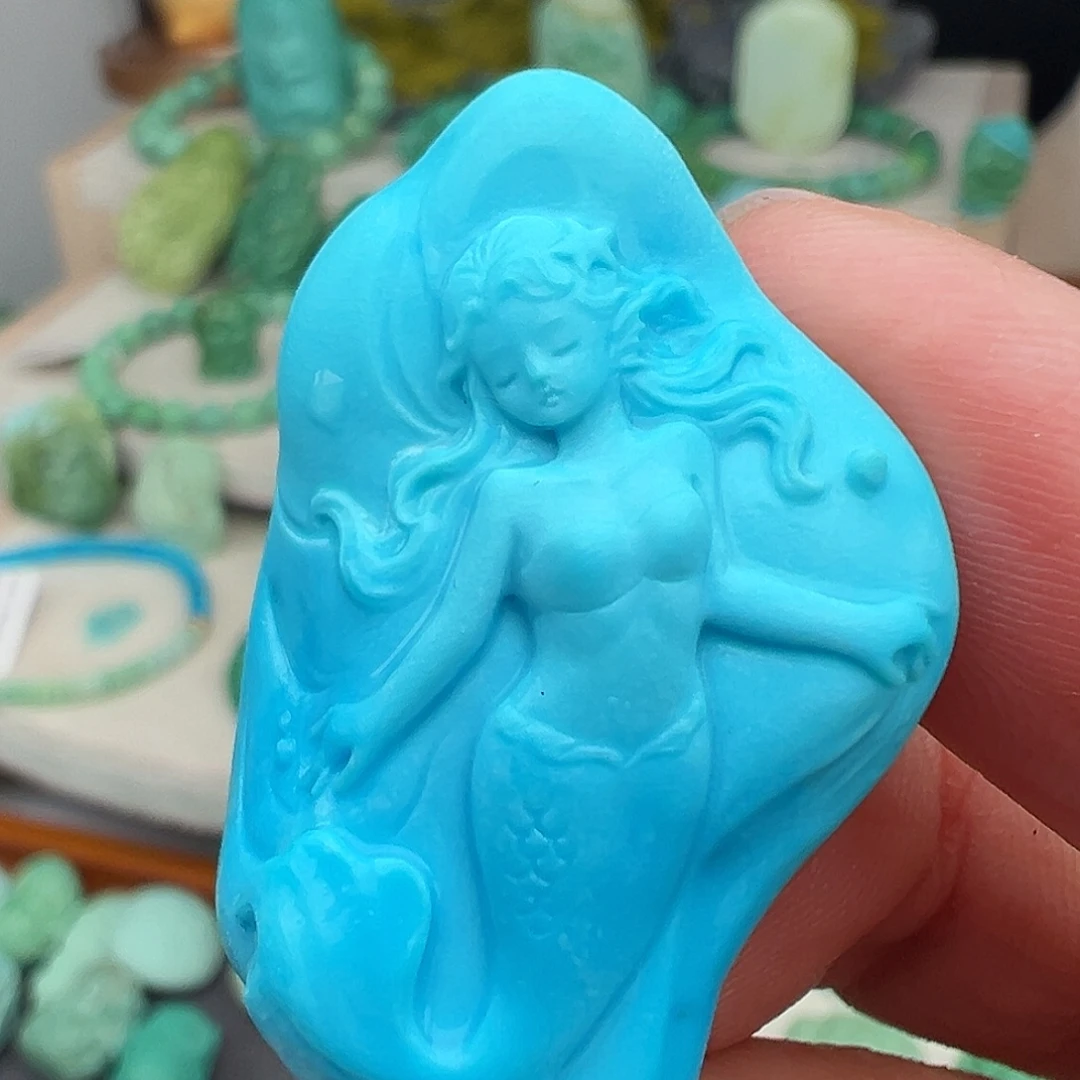 绿松石未镶嵌主播万珍