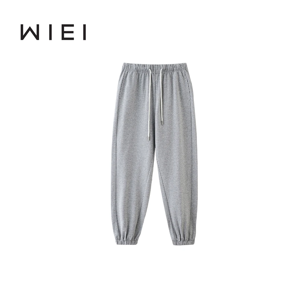 《WI EI》海莉卫裤*人手两件 美式复古抽绳休闲束脚卫裤24341