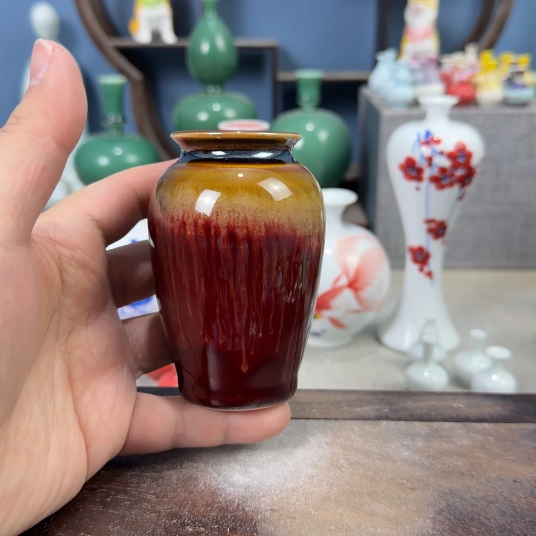 陶瓷手工小花器摆件