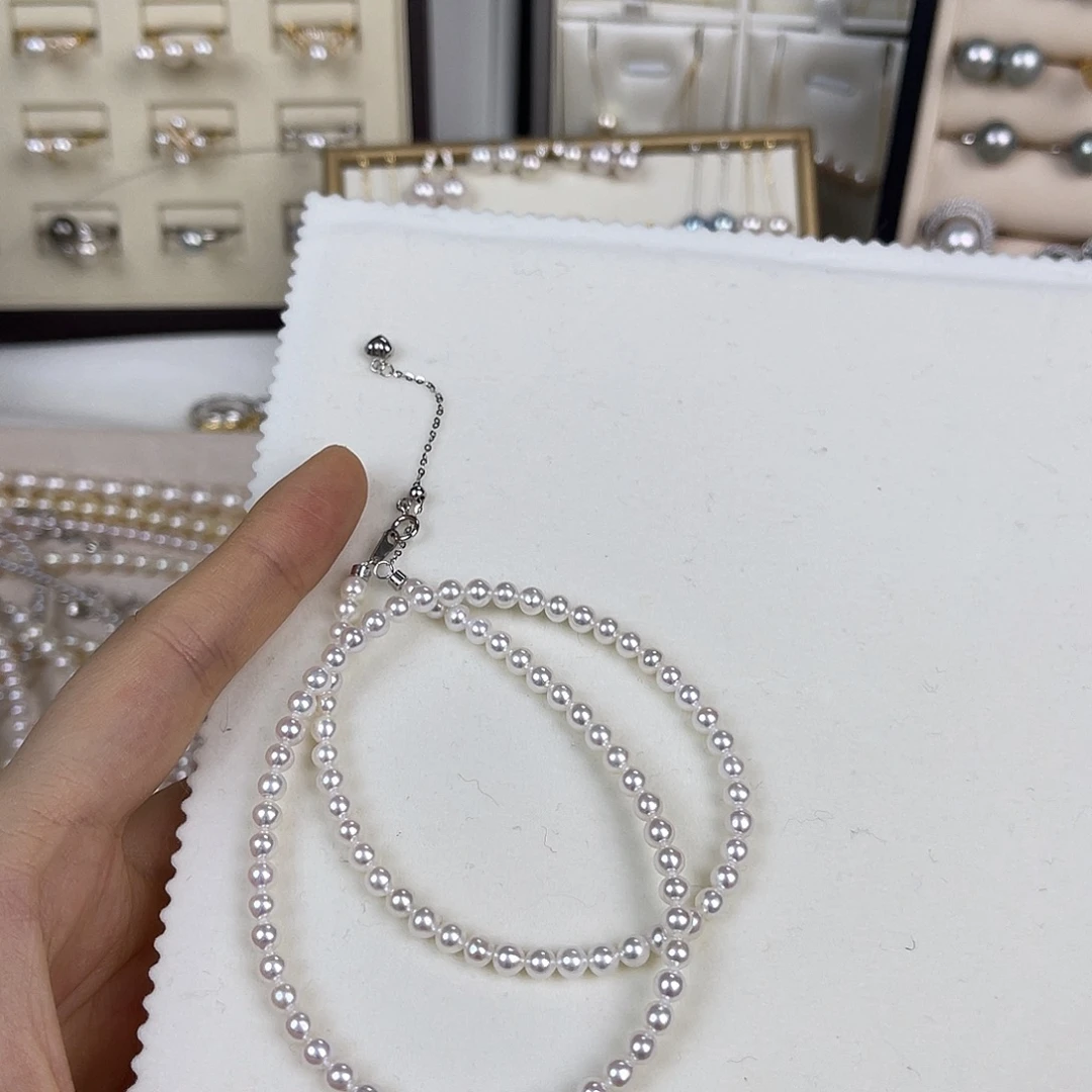 颈饰淡水珍珠银S925镶嵌
