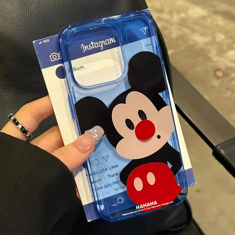 呆萌米奇适用iPhone16苹果14_15PROMAX软胶13手机壳12防摔11卡通X