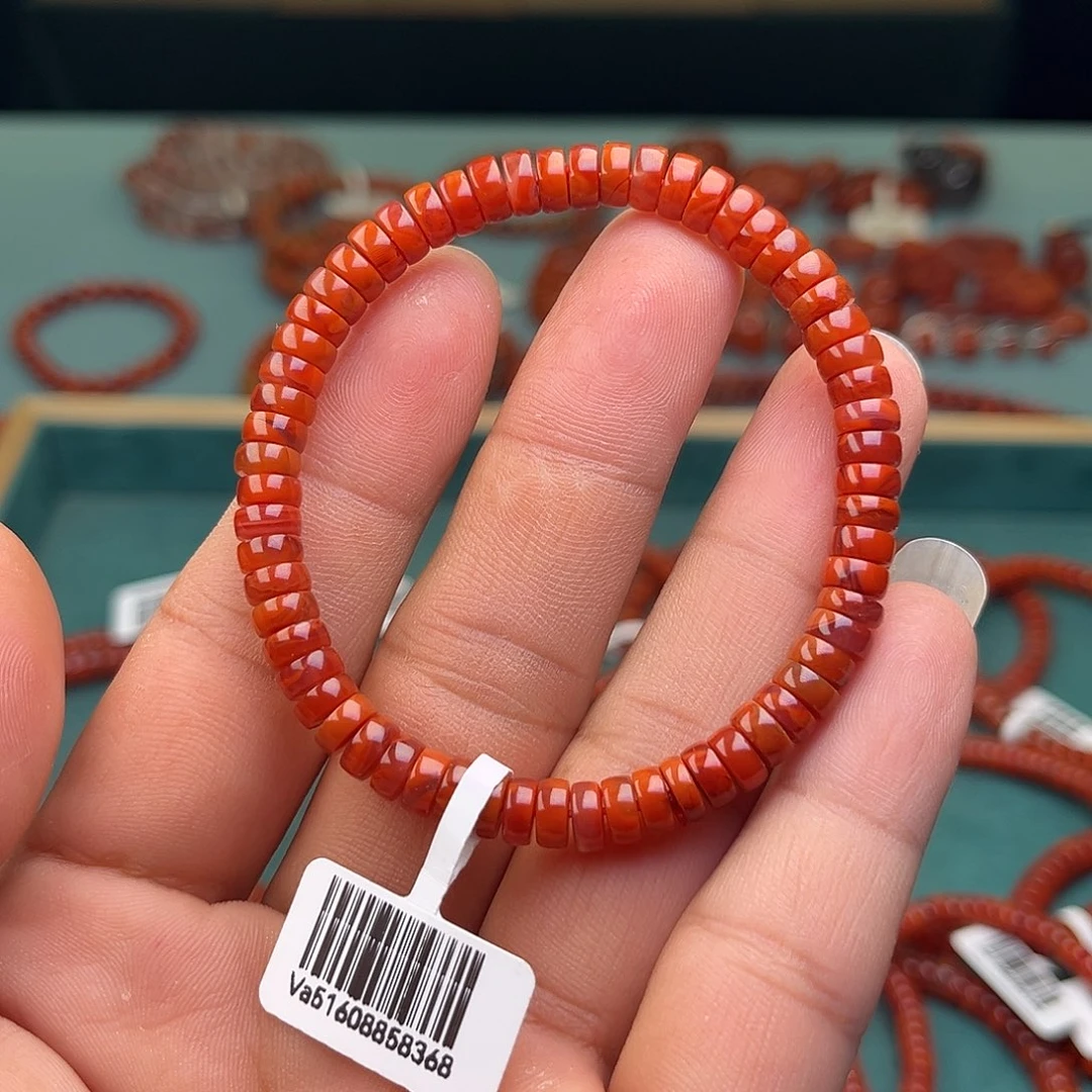 南红玛瑙未镶嵌手链药片卡6