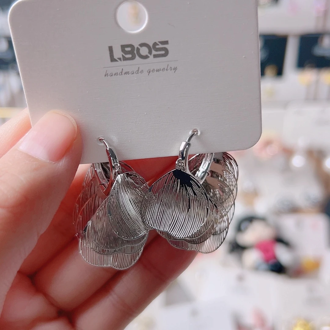 琉璃纯铜合金耳环的