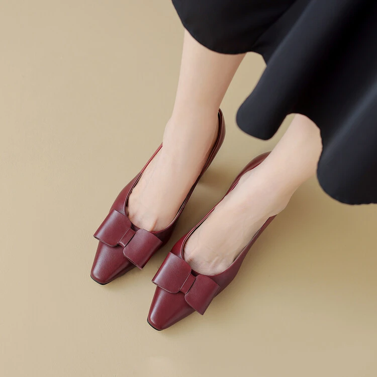方头气质方根高跟鞋粗跟夏季春秋复古尖头春季秋季低跟法式百搭
