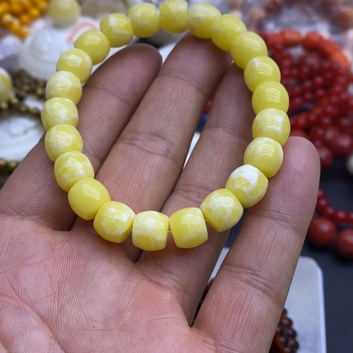 大果紫檀（缅甸花梨）8成10粑粑手串