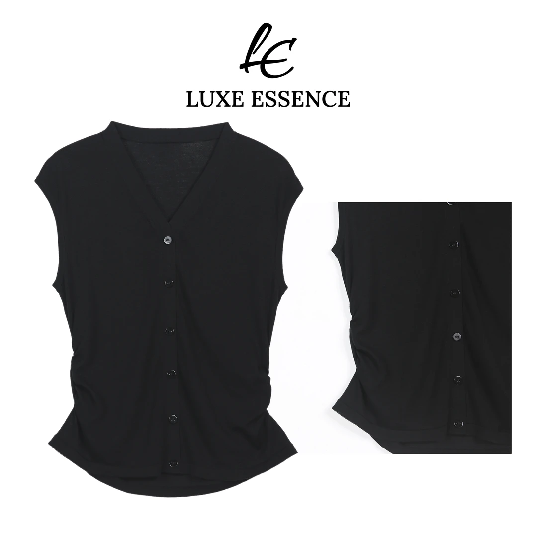 【18℃马甲】莱赛尔天丝无袖马甲天丝无袖马甲HJ702507