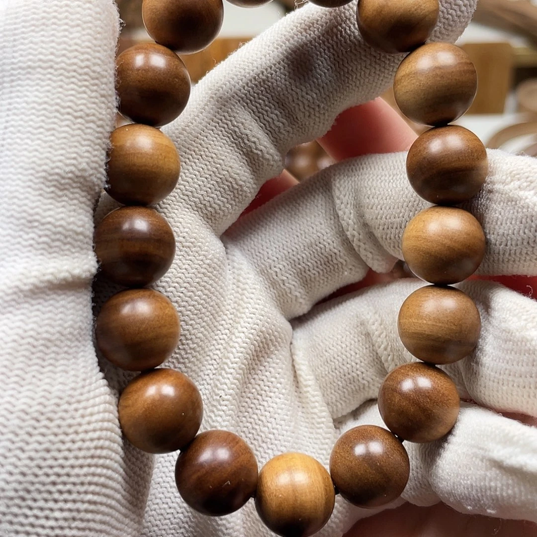 檀香木手串/手链老山檀香1.2横纹虎皮