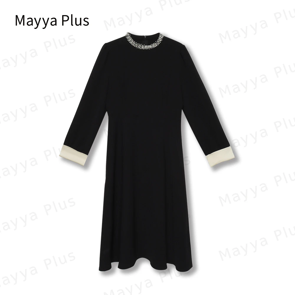 【财阀千金】Mayya Plus麦芽定制轻奢气质显瘦款女装连衣裙32416528