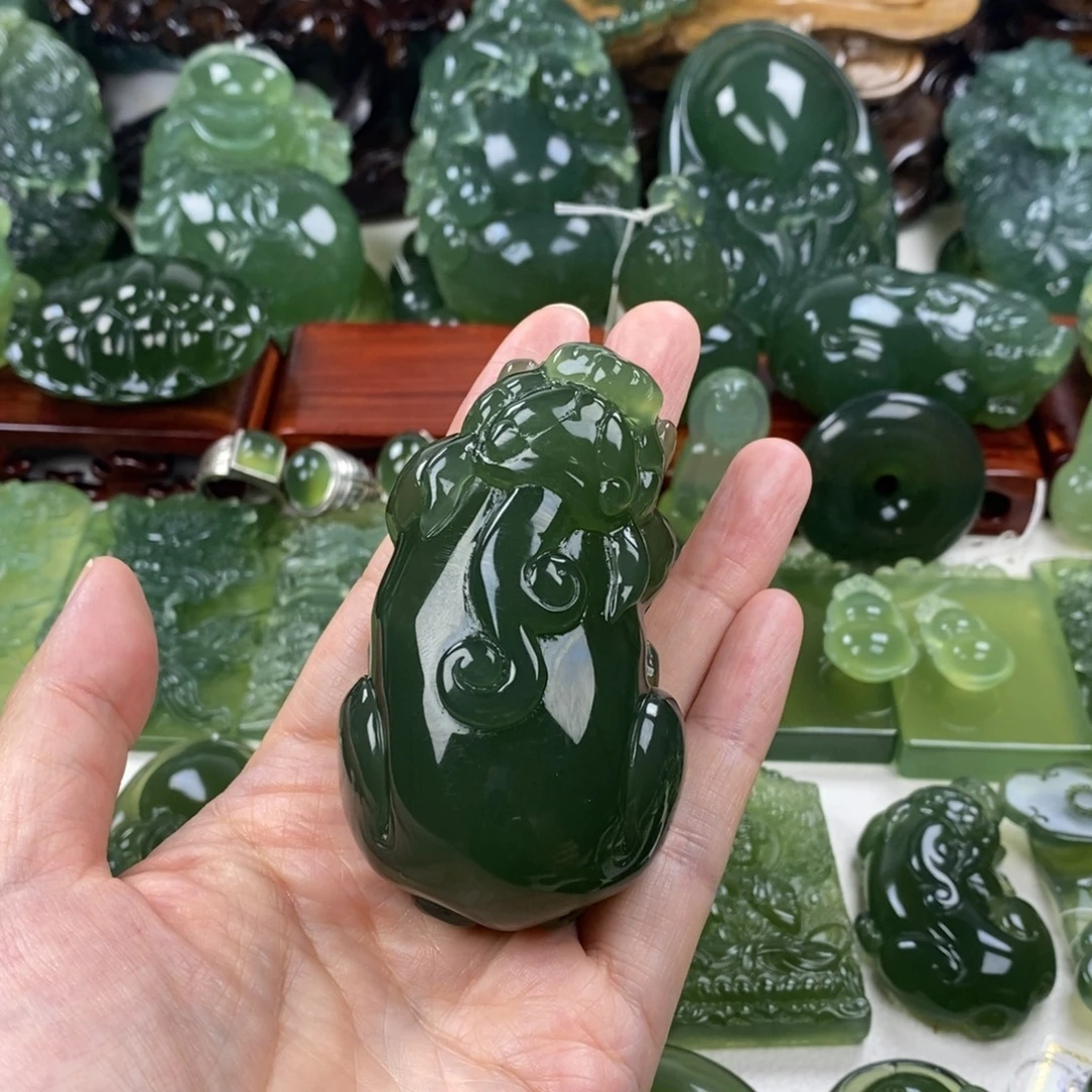 感***㘦岫玉未镶嵌挂件挂件