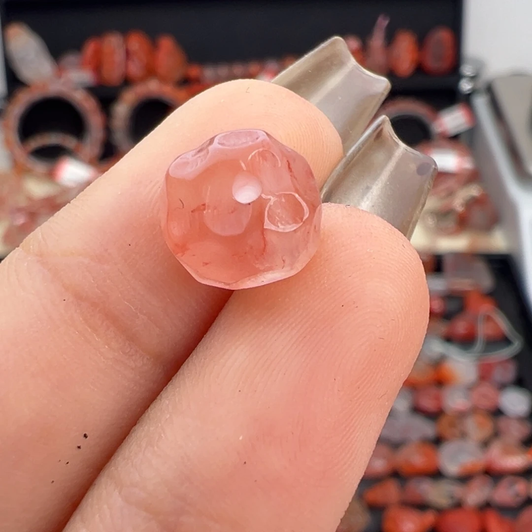 南红玛瑙未镶嵌颈饰无相珠