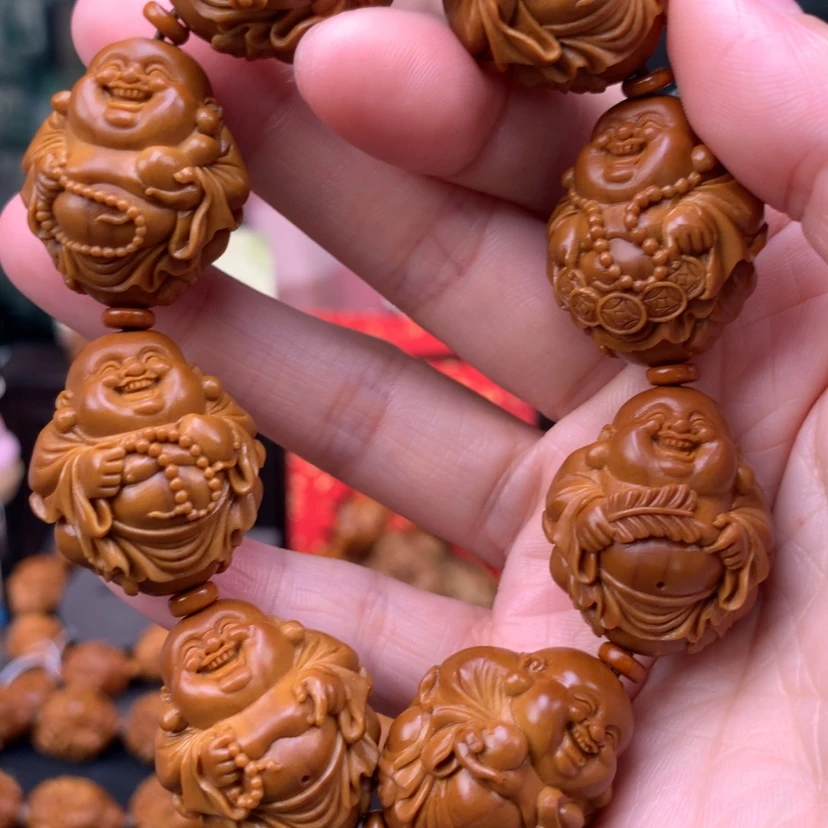 【闪购商品】橄榄核手串/手链八宝弥勒