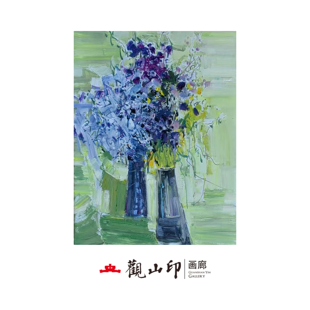 SMK原创手绘风景油画79x60cm美式复古风玄关沙发背景挂画3364