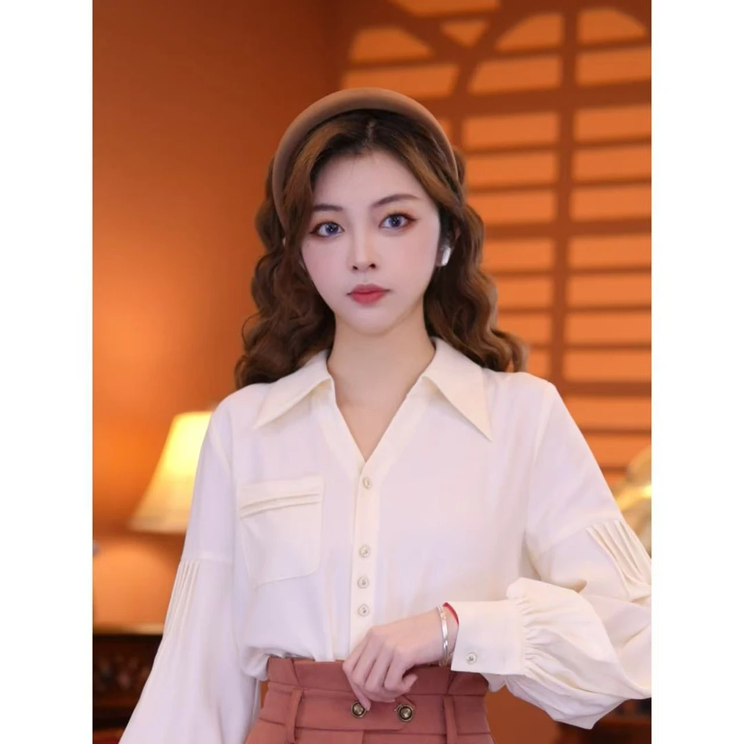 乐乐【波斯回忆】港味复古时尚气质薄款显瘦设计上衣01566