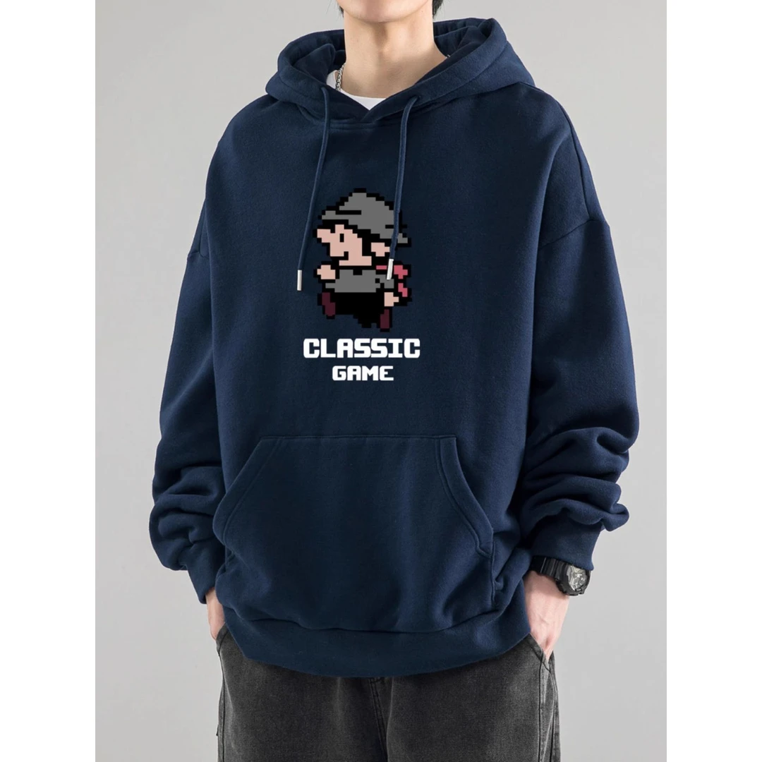 FAVMARTHA美式重磅加绒卫衣外套男秋冬季新款高街连帽潮牌宽松卡