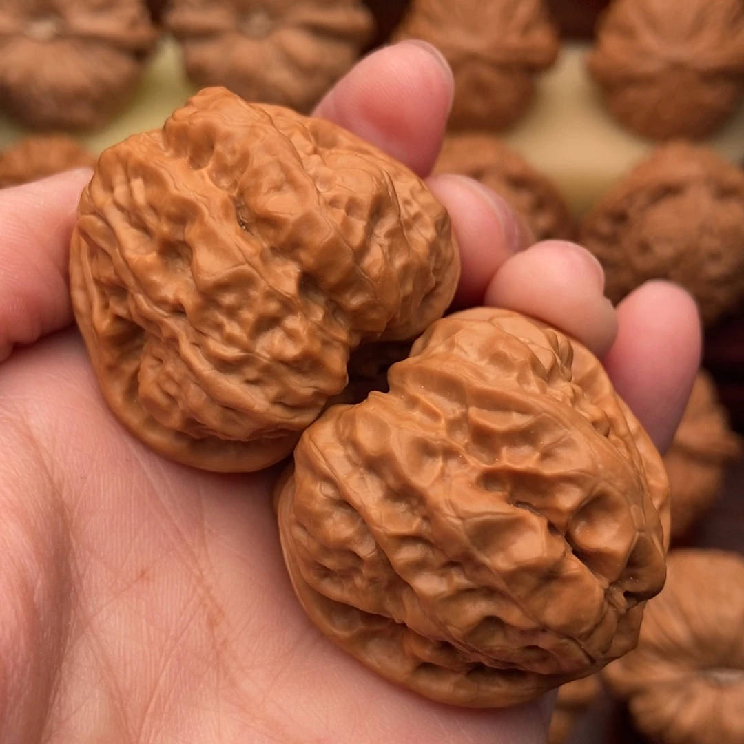 把件文玩核桃精品四开背肌肉蛙38