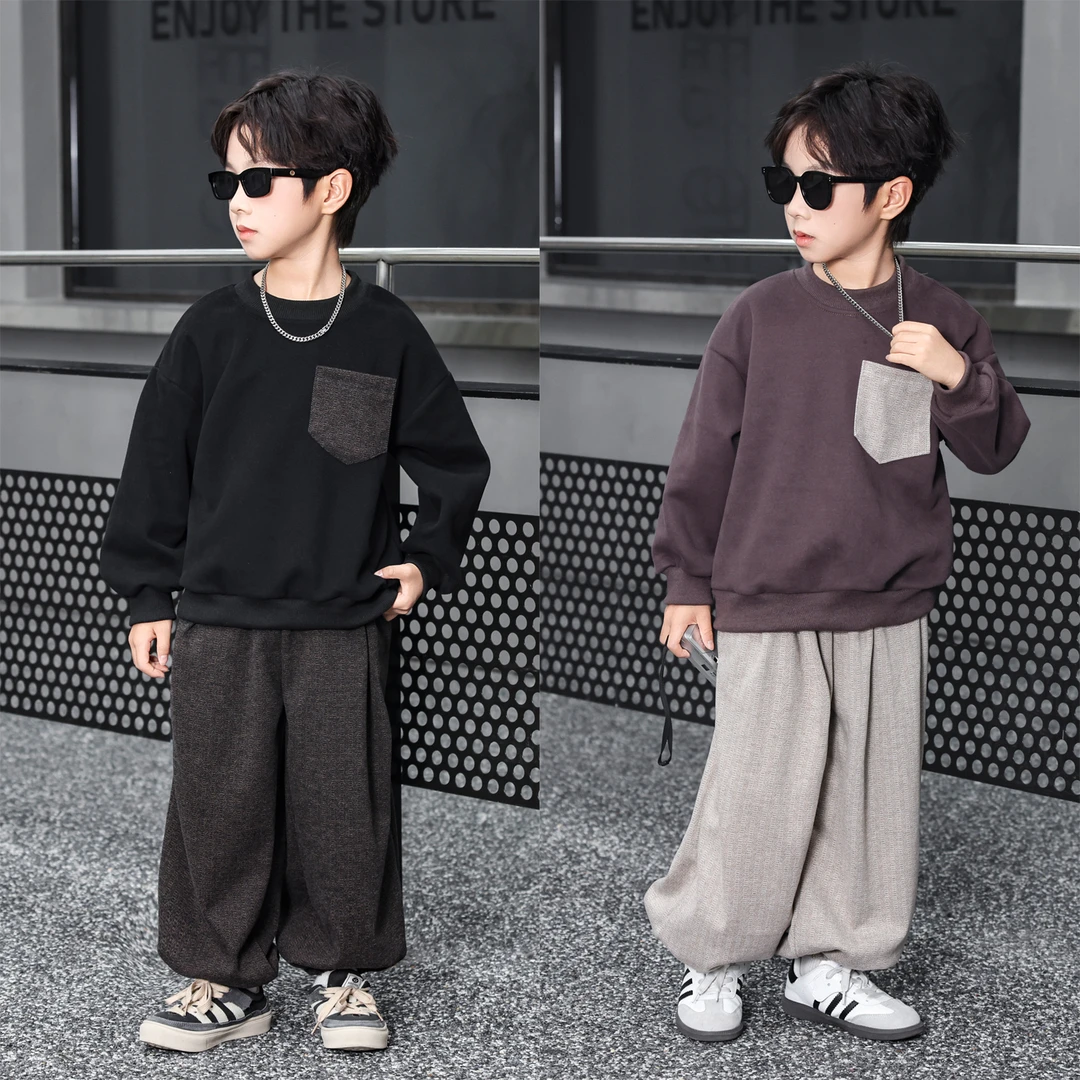 男女童秋季新款亲子套装卫衣灯笼裤两件套韩版百搭时尚儿童衣服