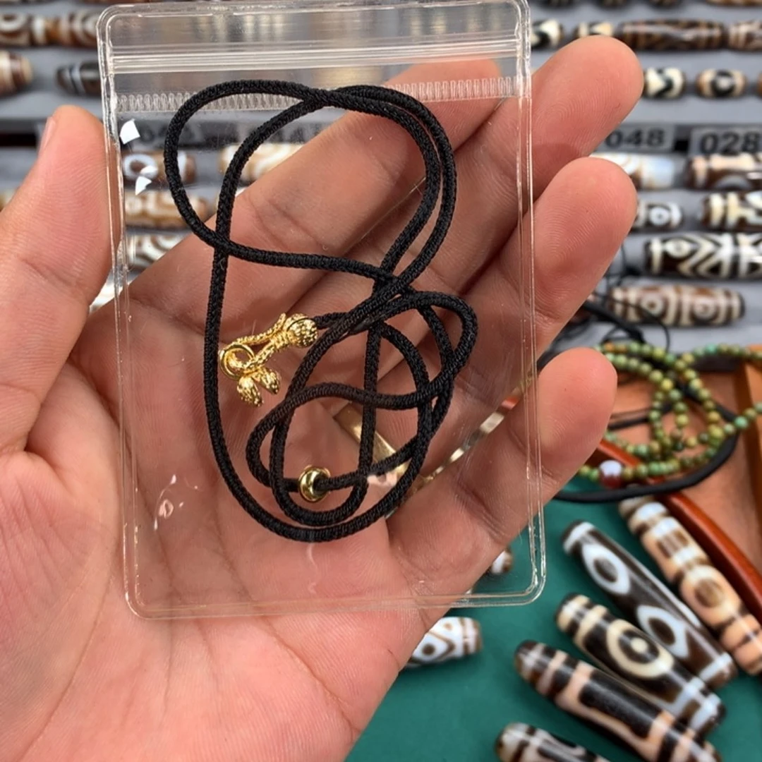 月***辰昌化石印石天珠绳子