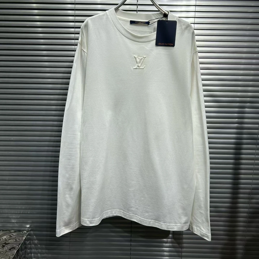 未使用 LouisVuitton/路易威登 经典爆款领口浮雕长袖卫衣/xl尺码