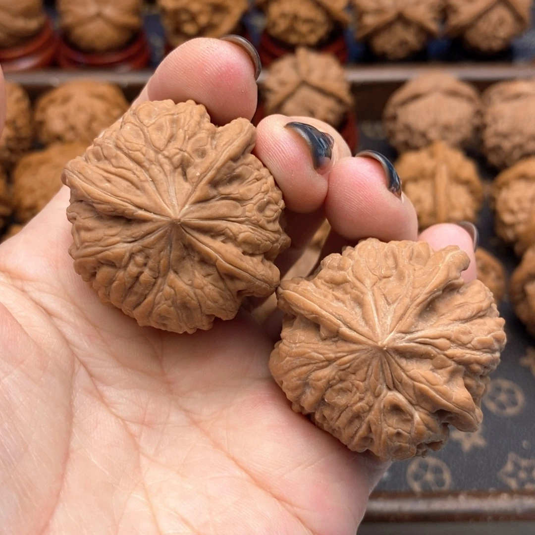 把件文玩核桃39尺全品凹底正丁