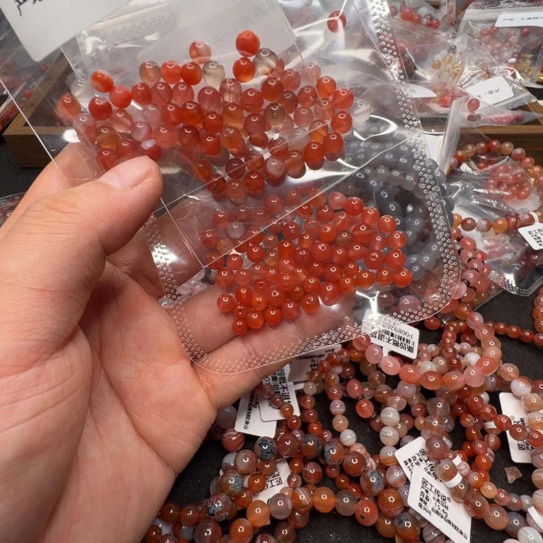 南红玛瑙三份散珠 035未镶嵌